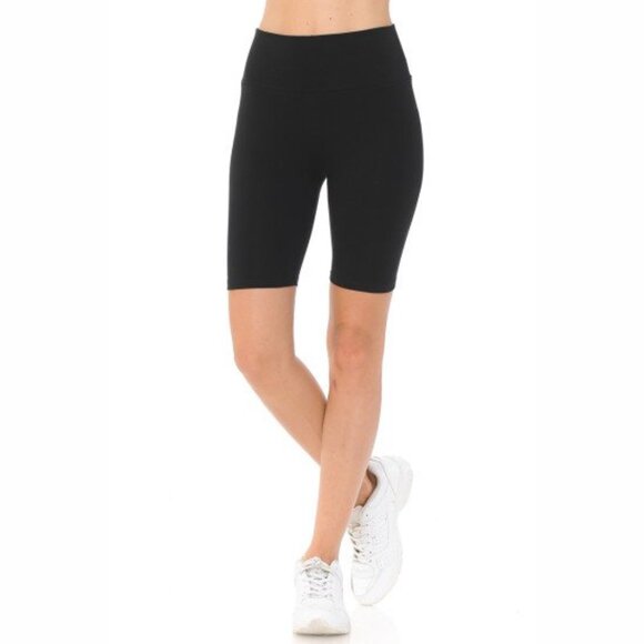 Pants - HIGH WAIST KNIT BIKE SHORTS (NO POCKETS)